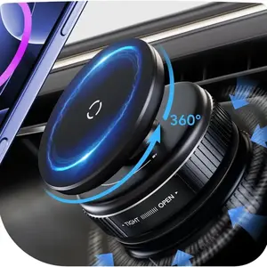 360° Adjustable, Magnetic Suction Cup Car Phone Holder, Smartphone Holder, Universal Car Interior Accessories for Car, Gym, Bathroom