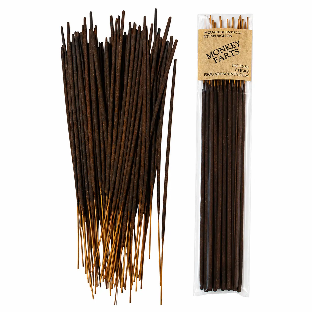 Monkey Farts Incense Sticks | Banana, Blueberry & Coconut | Hand-Dipped Fruity Incense