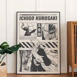 Bleach Ichigo Kurosaki Manga Poster, Bleach Thousand-Year Blood War - The Conflict Anime Posters (NO FRAME)