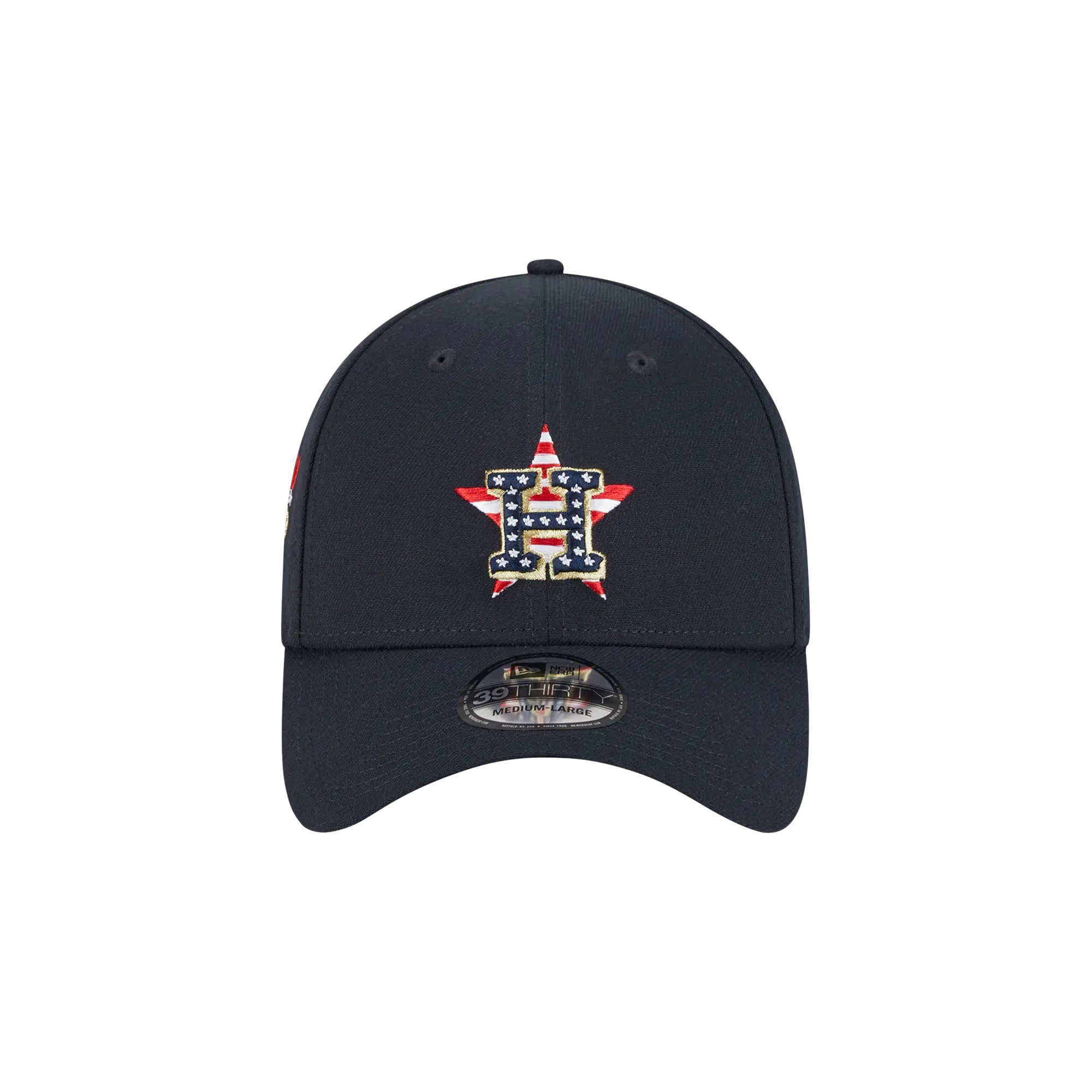 39THIRTY Houston Astros Fourth Of July Flex Fit Hat "Black / Gray - Under Brim" NE907