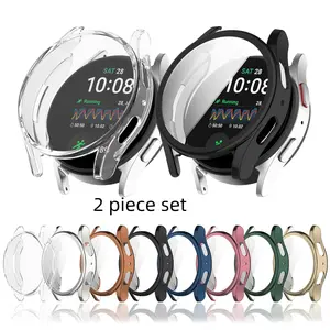 Samsung Galaxy Watch 7 Screen Protector Film, Protective Aesthetic Transparent Soft Tpu Full Coverage Replacement Case, Compatible with 40mm & 44mm Models Accessories