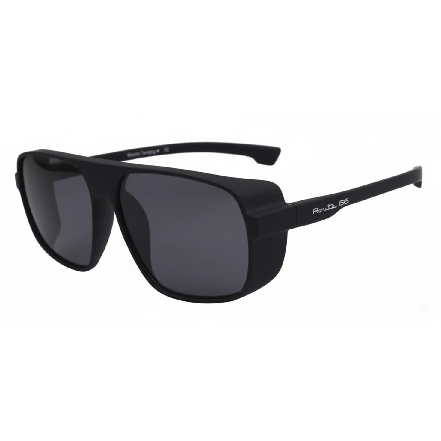 ROUTE 66 Amboy Caravan-Style Sunglasses - Oversized Rectangular Frame, UV-Protective Lenses, Lightweight Construction, Retro Attitude, Modern Durability