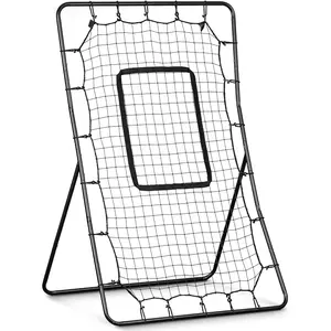 Baseball and Softball Pitching and Fielding Rebounder, Pitch Back Net Trainer Available in Multiple Sizes