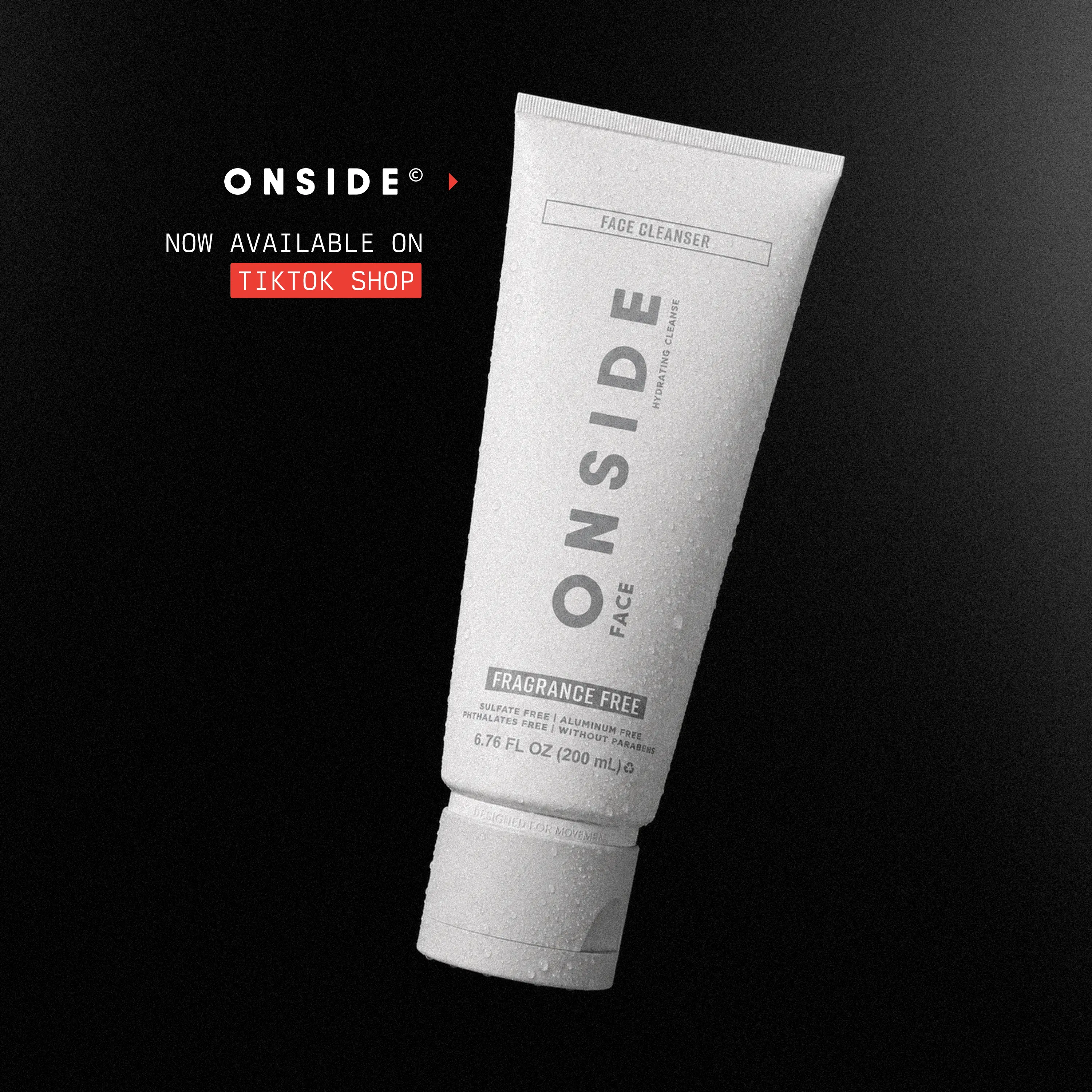 ONSIDE Activated Exfoliation Face Wash | Removes Buildup & Smooths Texture | Refreshes & Renews Skin After Sweat | Unclogs Pores | Dermatologist Tested | High Performance, For All Skin Types