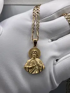 14k Gold San Judas Pendant