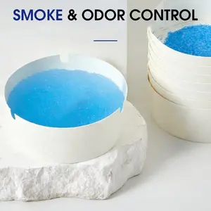 25 Pcs Disposable Paper Ashtrays Portable Thickened Ashtray With Ash Absorbing Balm Suitable for Offices Living Rooms Bedrooms