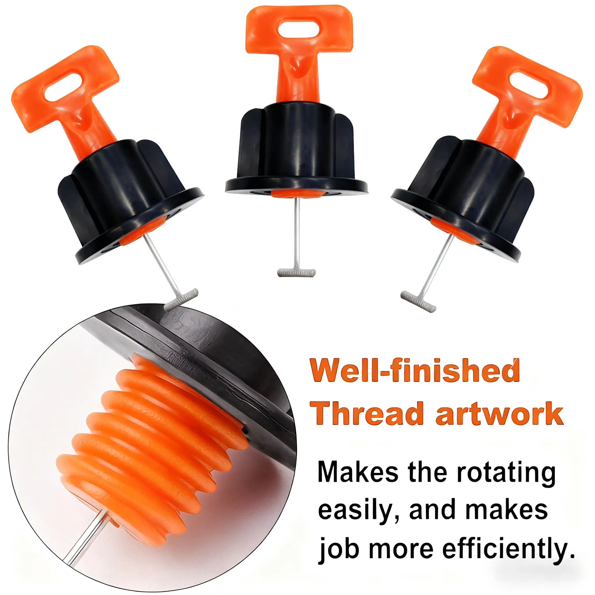 100 Pieces + 2 Pliers Tile Leveling System Set, Reusable Tile Spacers, Wall Floor Clips, DIY Flooring Tools Combo, Tool Kit, Hand Tools, Home Decoration Essential, Tile Installation Tools