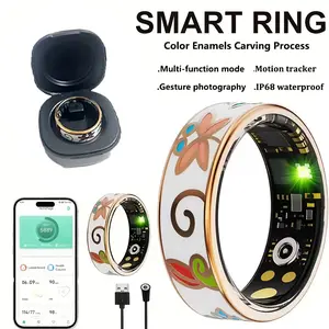 Upgraded Smart Bracelet for Both Men and Women, Featuring a Ring-shaped Charging Case, Compatible with Smartphones, Supports Step Count, Distance, Calorie Measurement, and Activity Tracking, IP68 Waterproof Rating, the Perfect Gift for Family