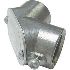 212 MAIN 0.5 in. EMT-to-EMT Bend Conduit Pipe Fitting, Metal Pull Elbow with Removable Access Cap, Ideal for Paint/Stain Applications in Boating Water Sports