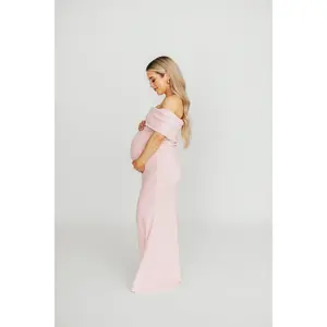 Monroe Maxi Dress in Dusty Pink - Bump Friendly