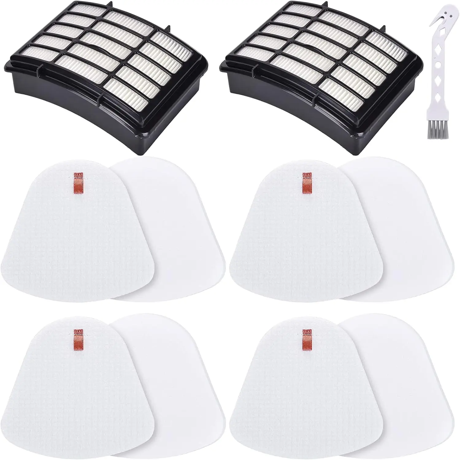 2 HEPA + 4 Foam & Felt Filters for Shark Navigator Lift-Away NV350, NV351, NV352, NV355, NV356E, NV357, NV360, NV370, NV391, UV440, UV490, UV540, Part # XFF350 & XHF350 Replacement Filter