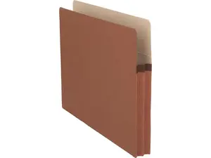 Business Source File Pocket 1-3/4" Exp. Letter 25/BX Redrope 65790