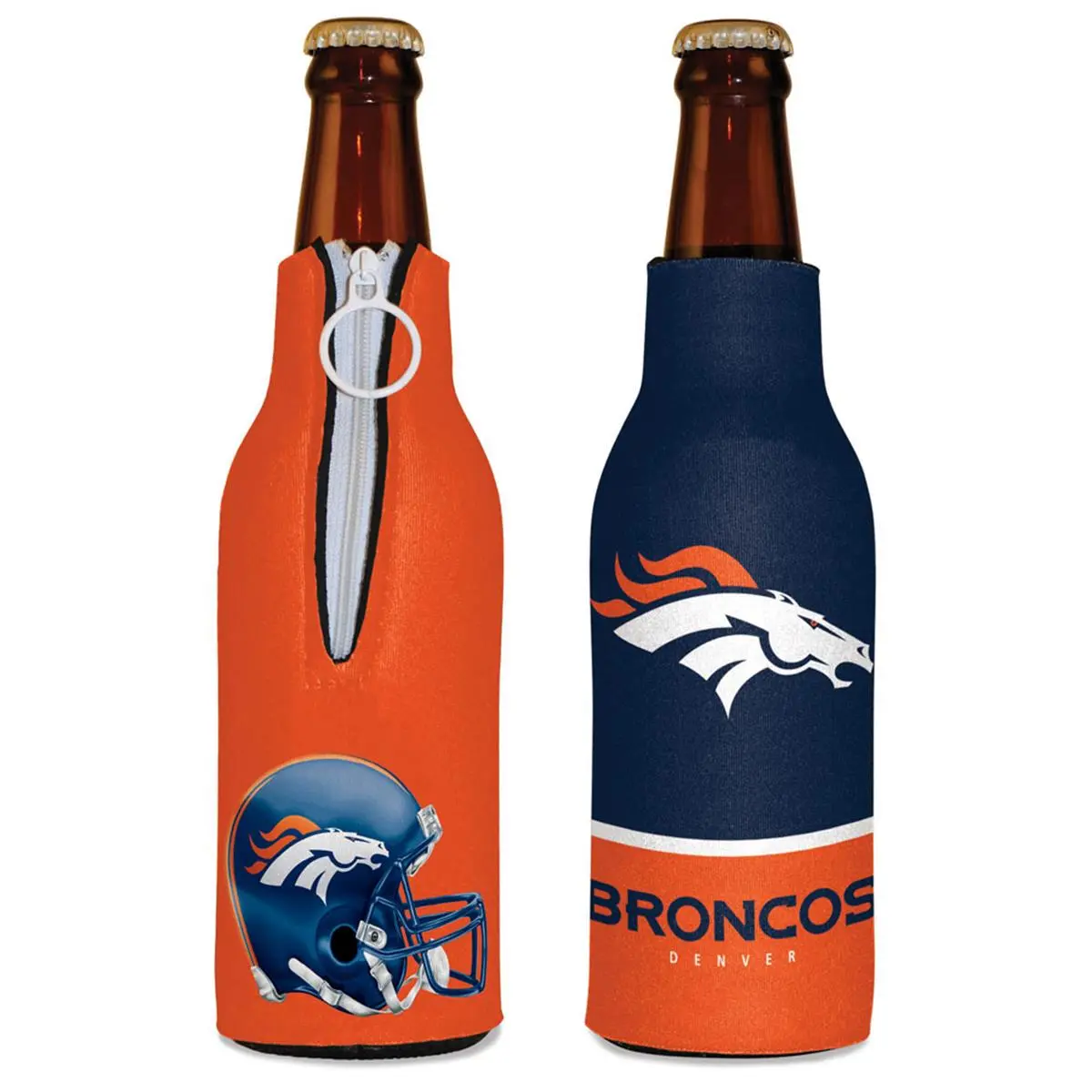 Portable Broncos Logo Lightweight Bottle Cooler - Sports Collectibles Drink Carrier, Collectible Accessory