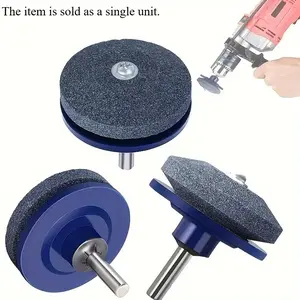 Electric Lawn Mower Knife Sharpening Stone Electric Wind Power Mower Sharpener Wear-resistant Grinding Head Whetstone Sander Abrasive Disc Attachment Abrasive Disc Tool Abrasive Disc Tool For Power Drill