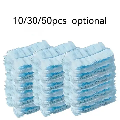 10pcs Replacement Dust Brush Heads with Handle, Duster Brush, Household Cleaning Supplies for Laundry Room, Furniture, Car and Keyboard Cleaning
