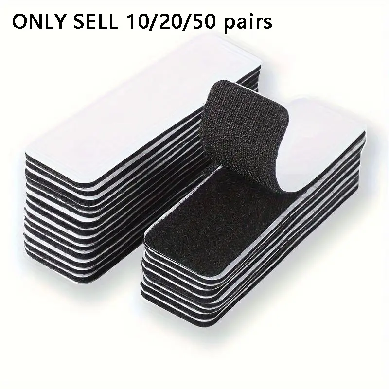 Velcro, high viscosity Super Strong Adhesion Strong Adhesion High Bond Adhesive invisible Velcro, suitable for home, office, car interior, shelving, cable management, Double Sided Tape