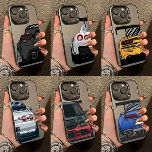 Cool JDM Sports Car Phone Case For iPhone 17 16e 16 15 14 13 12 11 mini Pro Max X XR 8 7 Air Plus Anti Fall Matte Back Cover