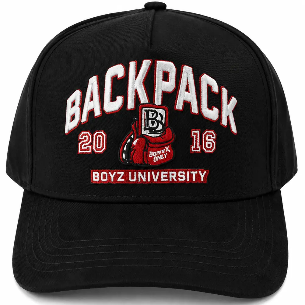 Backpack Boyz University Black Snapback Hat
