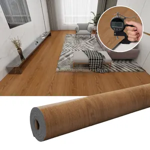 Deep Thickened 3D Texture Vintage Simple Wood Grain Anti-Slip Self-Adhesive Floor Patch, Easy Remove & Replace, Waterproof, Wear-Resistant