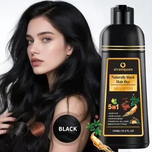 Semi-Permanent Hair Color | Jet Black | 100% Resistant Gray Solution | PPD-Free | Keratin-Repair Formula | 500ml | Unisex