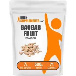BulkSupplements - Baobab Fruit Powder - Immune System Support - Antioxidant - Digestive Health - 500g - 7g per Serving BulkSupplements - Baobab Fruit Powder - Immune System Support - Antioxidant - Digestive Health - 500g - 7g per Serving