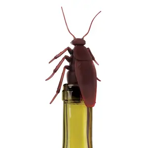 CORKROACH Roach Wine Bottle Stopper - Resuable Silicone Sealer, Wine Preserver Accessory - Funny Hostess Gift, White Elephant Gift, or Stocking Stuffer