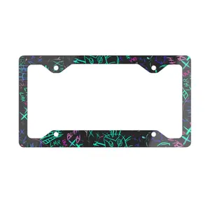 Jinx Graffiti Arcane LoL License Plate Frame