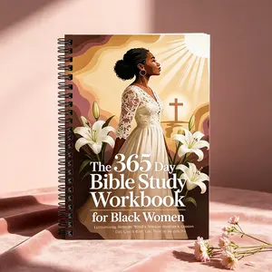 365 Day Bible Study Workbook for Women, Spiral Bound Christian Devotional Journal, Daily Faith & Prayer Guide for Spiritual Growth, Writing Practice Notebook
