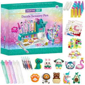 DIY Magic Sand Pen Craft Set, Detective and Spy Themed Stem Toy, Interactive Learning Educational Kit, Creative Birthday Gift