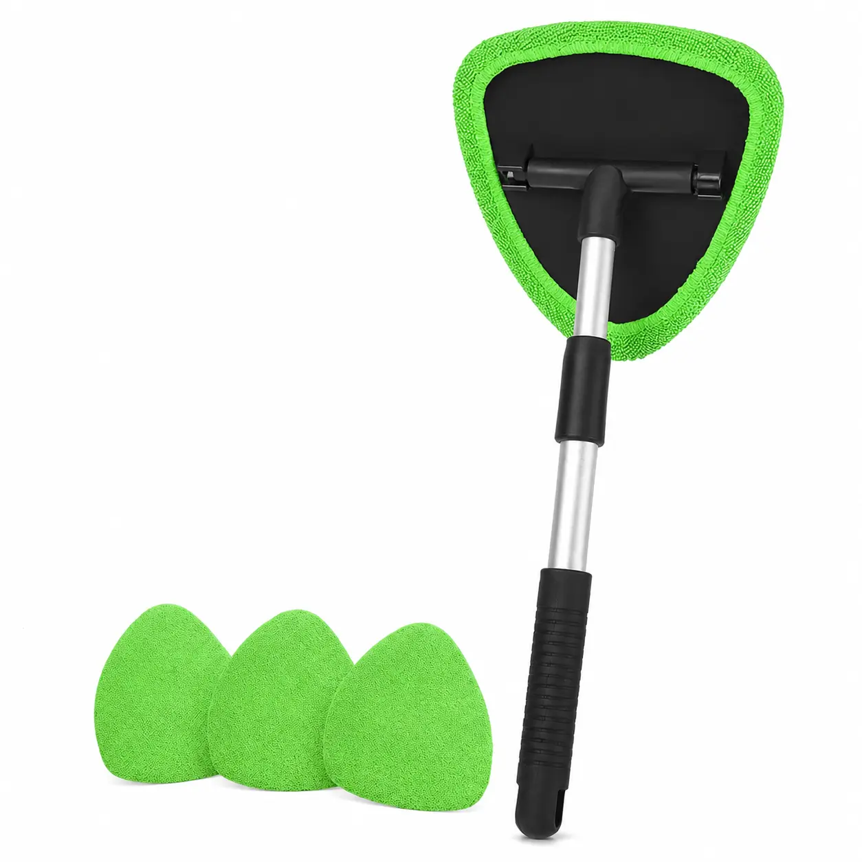 Long Reach Windshield Cleaning Wand, Anti-Streak Interior Glass Duster for Fog, Dust & Grime Removal