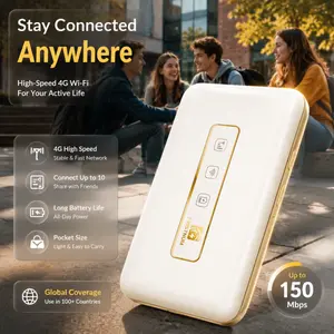 FIRSTNUM M5 internet portable wifi Travel in 150+ Countries WiFi 6 Speed eSIM Hotspot,   Lightweight Design wifi hotspot device Great Gifts for Friends