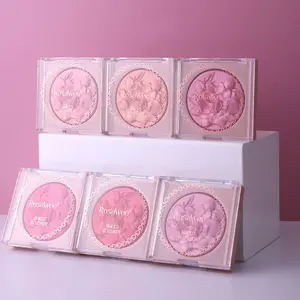 Highlighter Blush Palette 1 Box Long Lasting Powder Blush, Natural Makeup Blush, Portable Cosmetic Product, Makeup Beauty Cosmetics for Women & Girls, Cosmetics Products