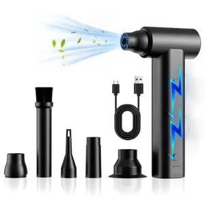 Air Duster - Ultra-high speedRPM Electric Mini Blower, Turbine Fan, Cordless Air Duster and Car Dryer for Keyboard, Home, Car and Outdoor Use