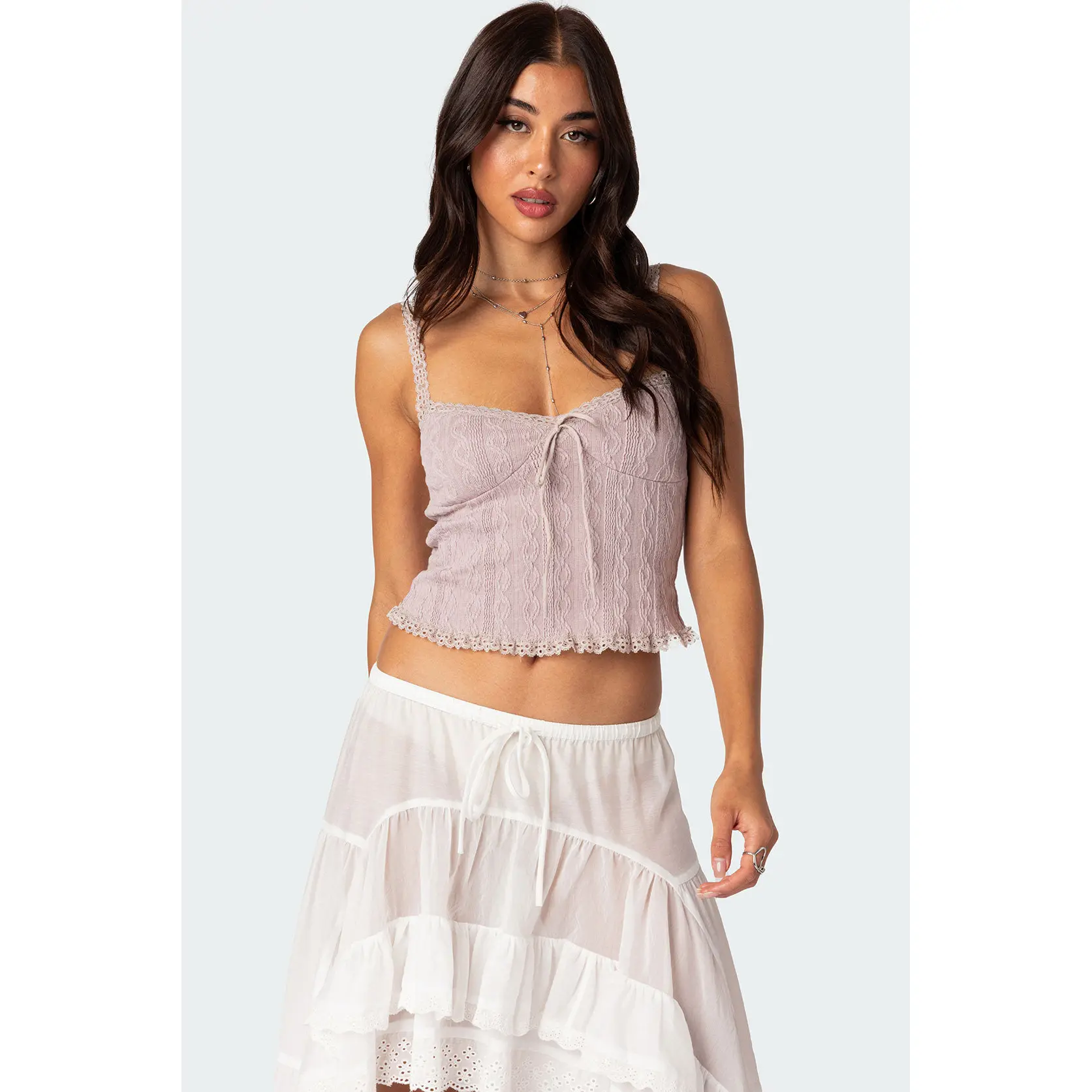 Lacey Knit Tank Top