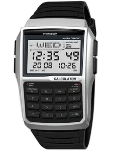 Unisex Fashion Outdoor Sports Watch, Multifunctional Square Watch, Digital Calculator, LED Night Light, Waterproof, Gift Box Included, Sporty Waterproof Watch