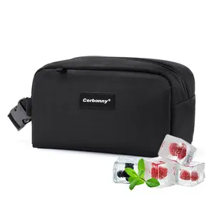 Cerbonny Mini Cooler Bag, On the Go Mini Cooler, Freezable Small Snack Bag, Mini Lunch Bag for Travel/Work/School, Insulated Bag for Woman Girl Men, Cooler Lunch Box with Attachable Ice Packs, Freezable Snack Box with Handle Buckle