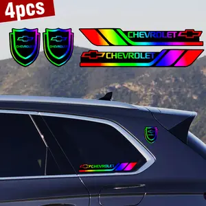 4-piece set for chevrolet body decoration decals car stickers PC material laser waterproof stickers
