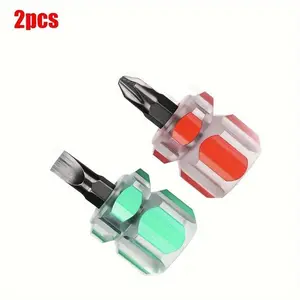 1pc Precision Screwdriver Set with Transparent Handle - Metal Mini Turnip Head Hand Tools, No Electricity Required