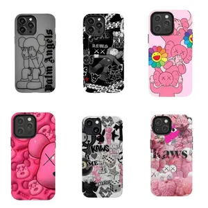 Sitting Kaws Protective Shell Cover for iPhone 12/13/14/15/16/17 Pro Max, Pro Plus - Durable TPU Waterproof Phone Case, Mobile Phone Accessories, Ideal Holiday Gift for Friends