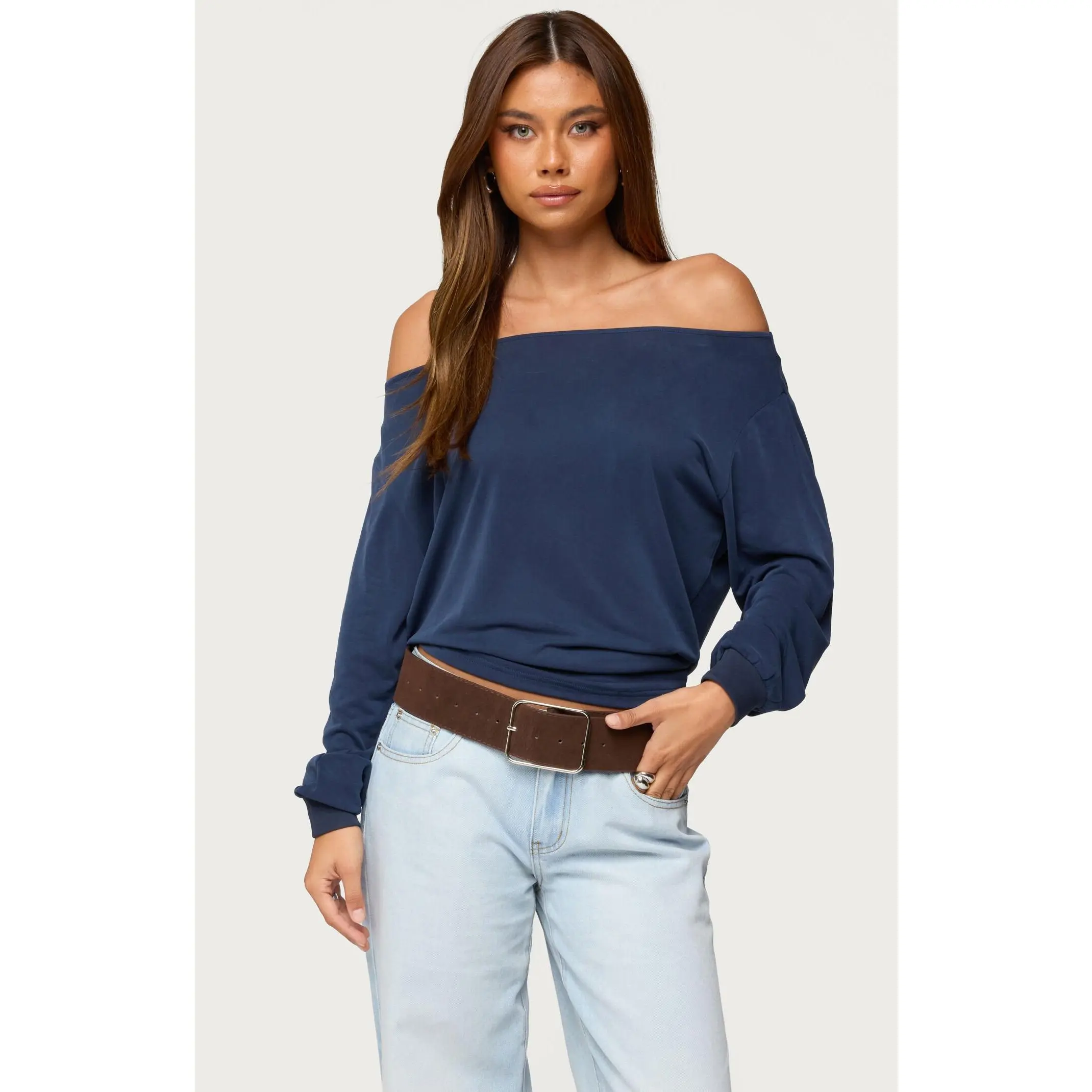 Edikted Women's Nannie Off Shoulder Oversized Top