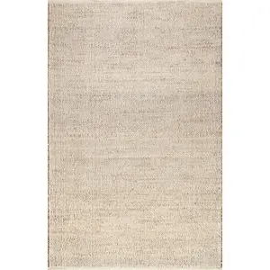 Elfriede Farmhouse Jute Blend Area Rug - Natural Fiber, Soft and Cozy Design, Ideal for Home Farmhouse