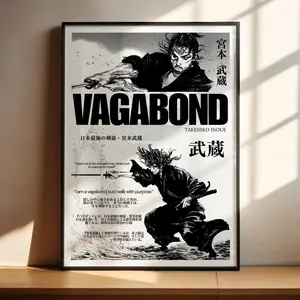 Vagabond Manga Poster - Musashi Miyamoto Art Print Anime Gifts