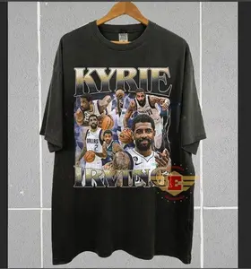 [Sale off up to 50%] Kyrie Irving, Basketball shirt, Classic 90s Graphic Tee, Unisex, Vintage Bootleg, Gift, Retro, Graphic Streetwear T-shirt
