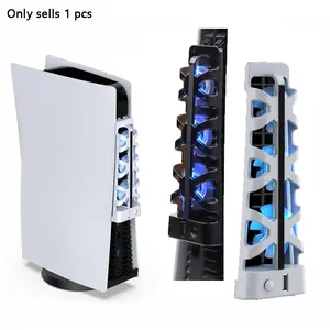 Cooler For Sony Play Station Playstation PS5 PS 5 Digital Disc Console Cooling Fan Cooling Pad Gaming Accessories Ventilator USB Table Game Refrigerator Exhaust Ventilation Portable Panels Kit