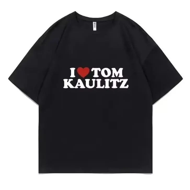 I Love Tom Kaulitz Tokio Hotel Fan T-Shirt, 100% Cotton Music Band Graphic Tee