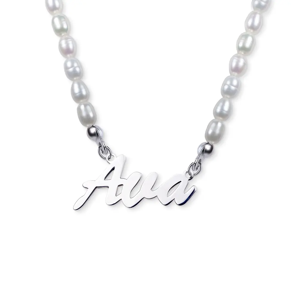 Personalized & Exclusive Pearl Name Necklace
