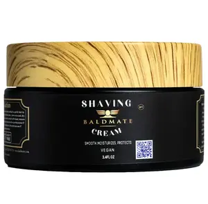 Baldmate | Shaving Cream Aftershave Foam Shea Butter Comfort Smooth Organic Coconut