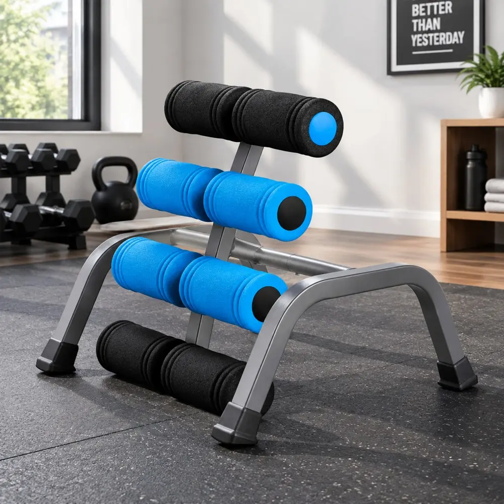 Mini Inversion Table with Rollers | Spinal Decompression & Back Extension Machine, Relieve Back Pain, Easy to Assemble, Ideal for Home Gym