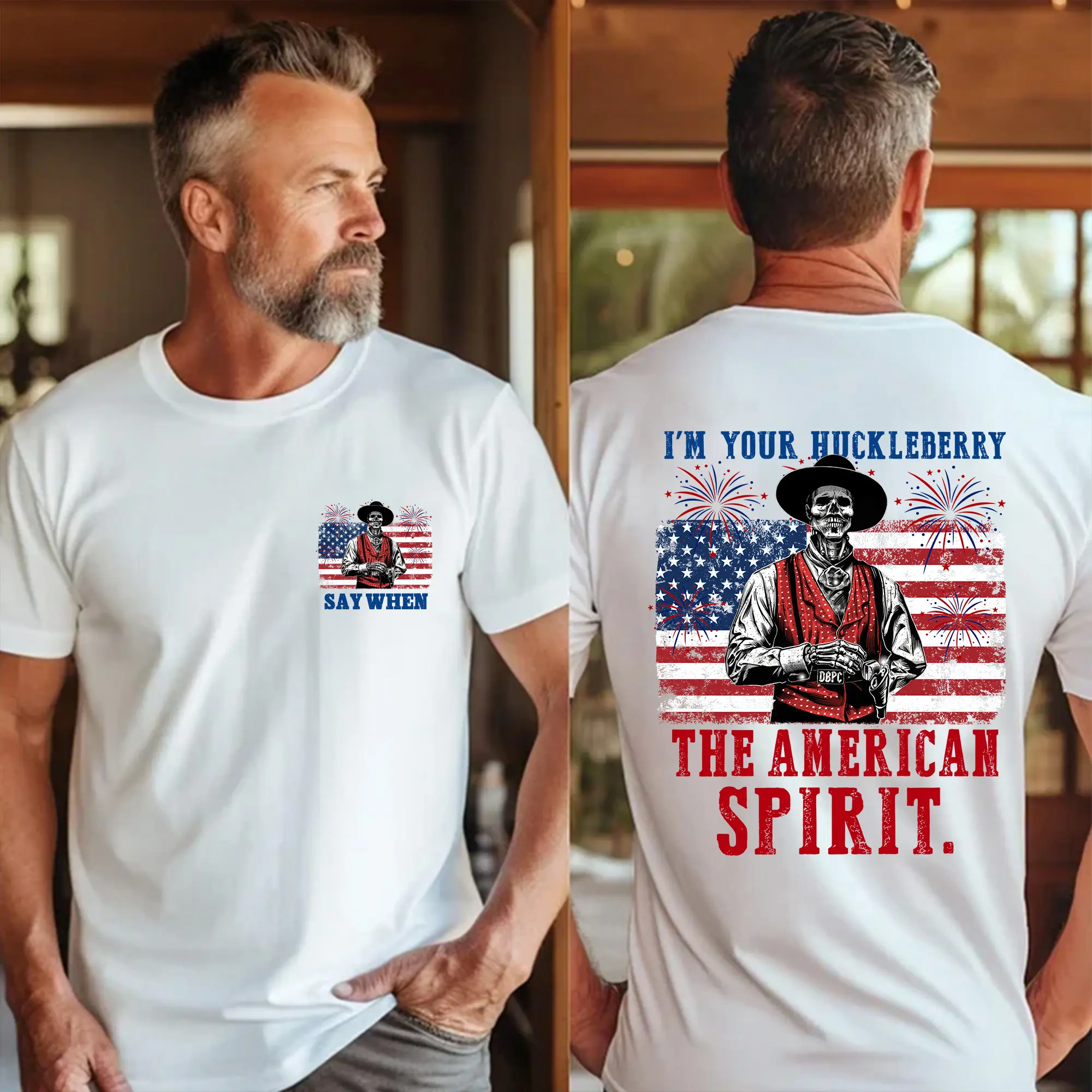 Doc Holliday I'm Your Huckleberry The American Spirit T-Shirt, Skeleton Cowbow Shirt, For Men And Women