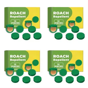 Roach Repellent 48pcs Quick-Action Bait Kit for Indoor & Outdoor Pest Control 12pcs per Box Multi-Surface Microfiber Floor Mop Gel Bait roach repellent kit Cockroach Exterminator
